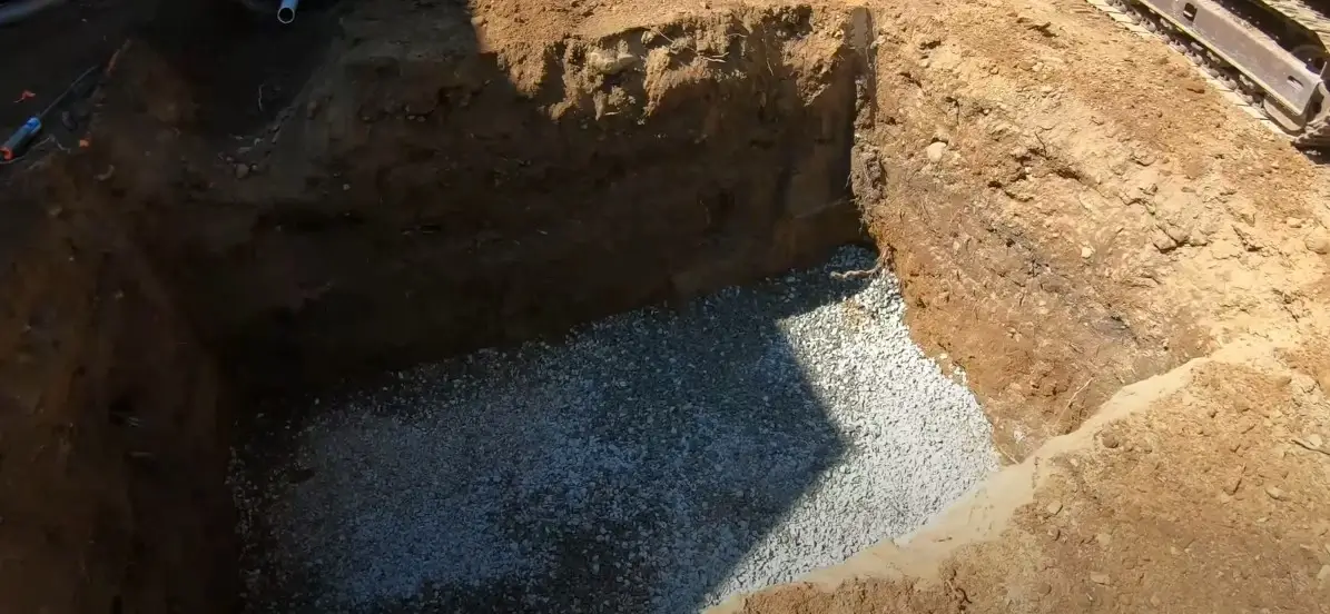 preparing a septic tank installation