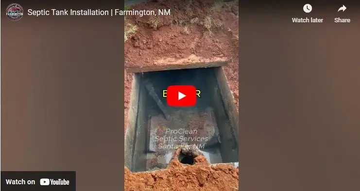 Replacing an old tank system in the rear of the property.